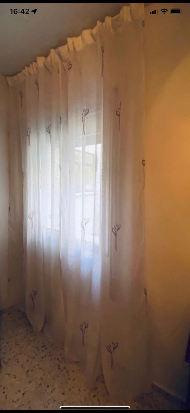 Juego de cortinas tipo visillo 143 x 260 cms