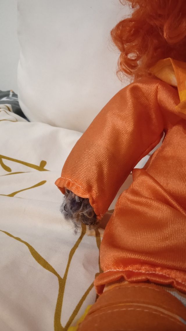 muñeco payaso de trapo. pelirrojo años 80