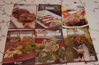 colección de libros de cocina