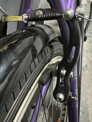 BICI DE PASEO DE MUJER MORADA 