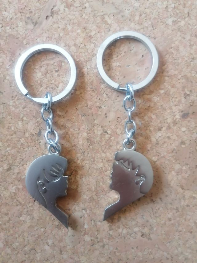 San Valentino 2 portachiavi Love lei e lui 