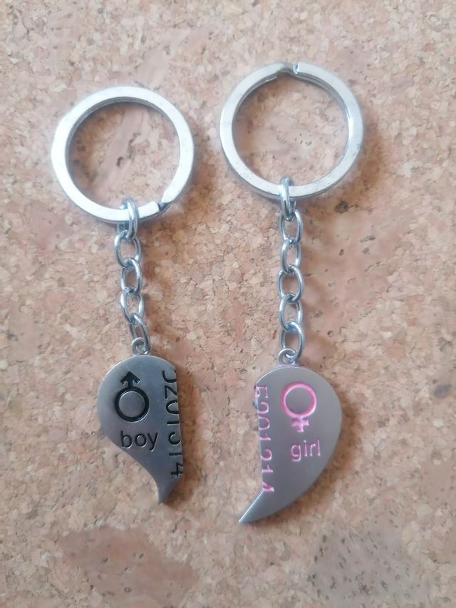 San Valentino 2 portachiavi Love lei e lui 