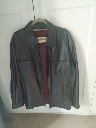 Cazadora piel hombre