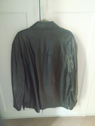 Cazadora piel hombre