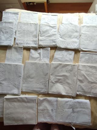 URGE Juegos de sábanas bordadas algodón 100%