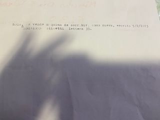 Máquina de escribir OLIVETTI LETTERA 35 i