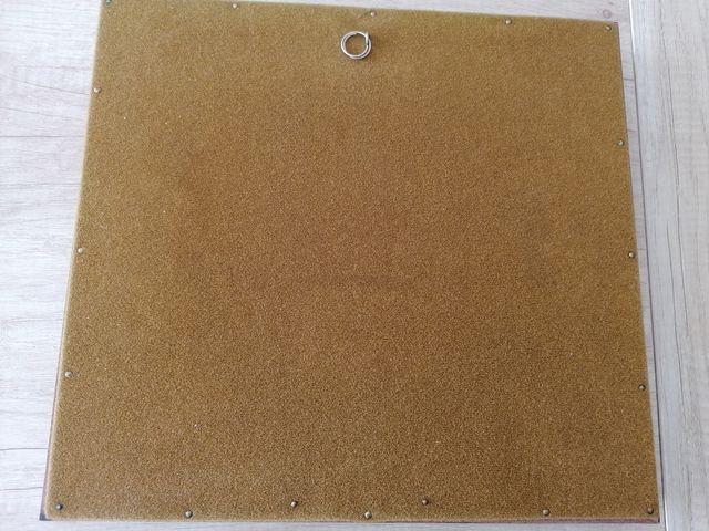 Cuadro con grabado plata, marco madera.Buen estado