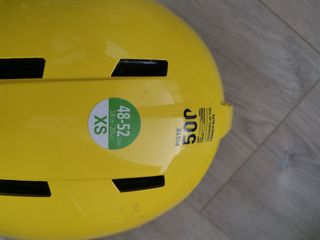 casco amarillo esquí y snowboard niño H kids 500