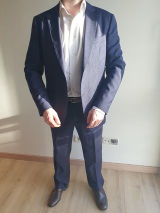 Traje Massimo Dutti azul