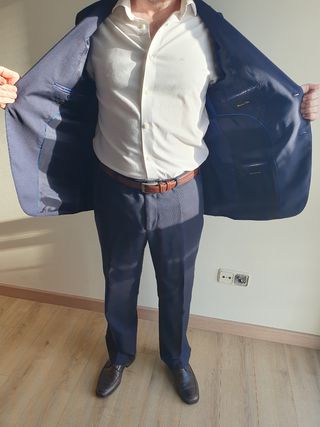 Traje Massimo Dutti azul