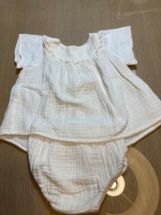 Conjunto blusa y cubre pañal