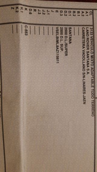 Land Rover Santana 1989