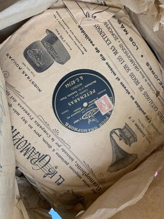 Discos para gramófono. 12 discos de pizarra.15€/ud