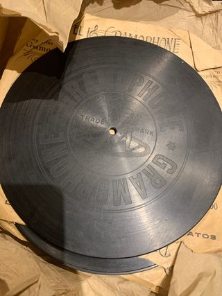 Discos para gramófono. 12 discos de pizarra.15€/ud