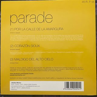 VINILO EP AMARILLO PARADE