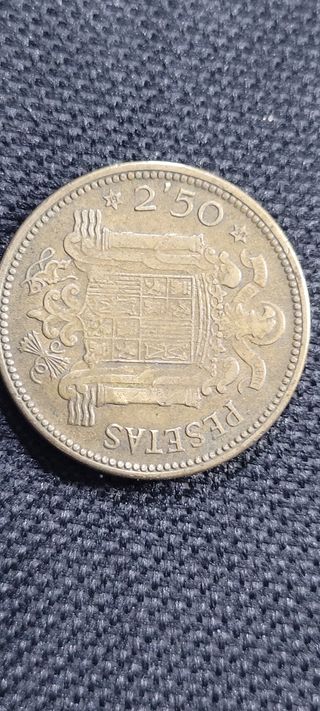 2,50 PESETAS 1953 *54