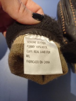 Guantes de cuero de mujer 