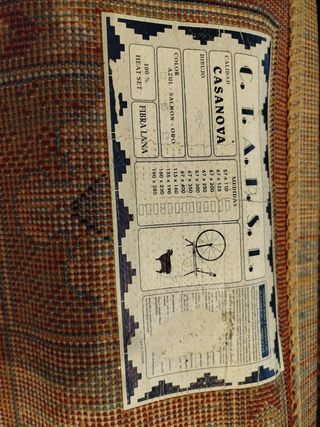 Alfombra grande de sala o comedor