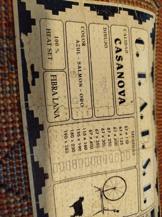 Alfombra grande de sala o comedor