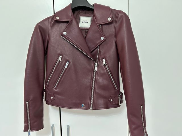 Chaqueta morada polipiel