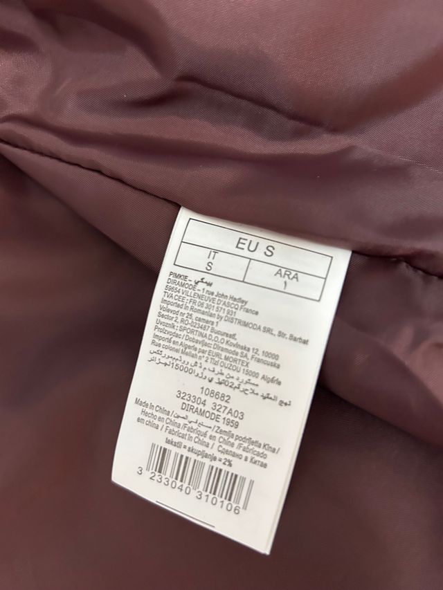 Chaqueta morada polipiel