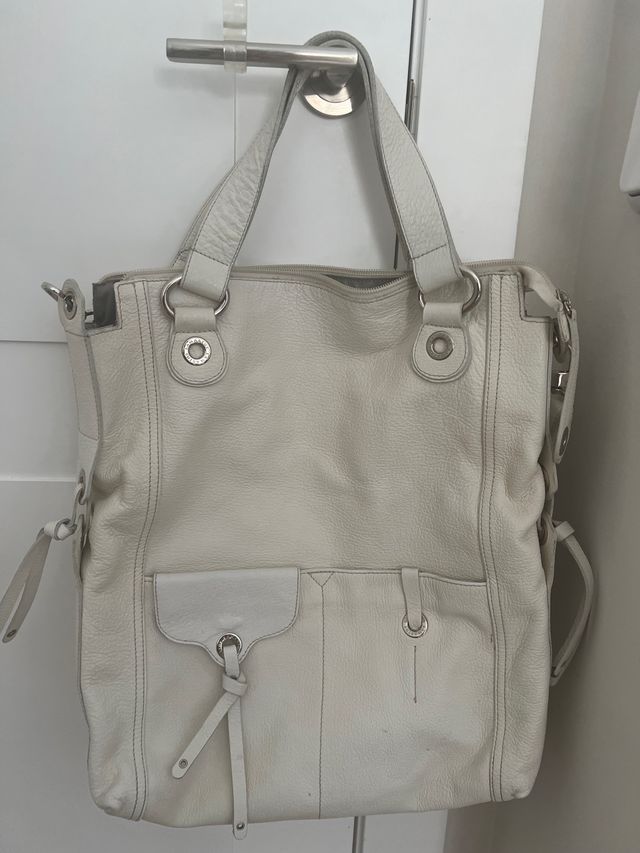 Bolso LAMARTHE tamaño grande. Piel blanco