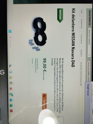 kit elevación suspensión Nissan navara d40