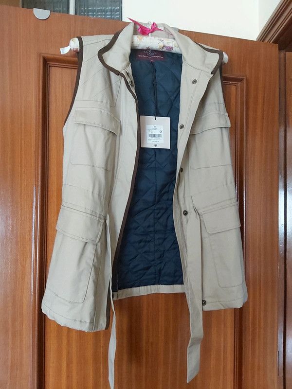 Colete cargo acolchoado bege XL, Sacoor Brothers