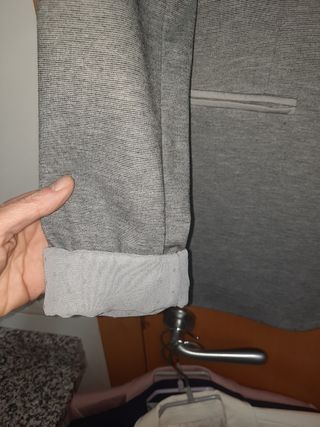 americana stradivarius gris a estrenar