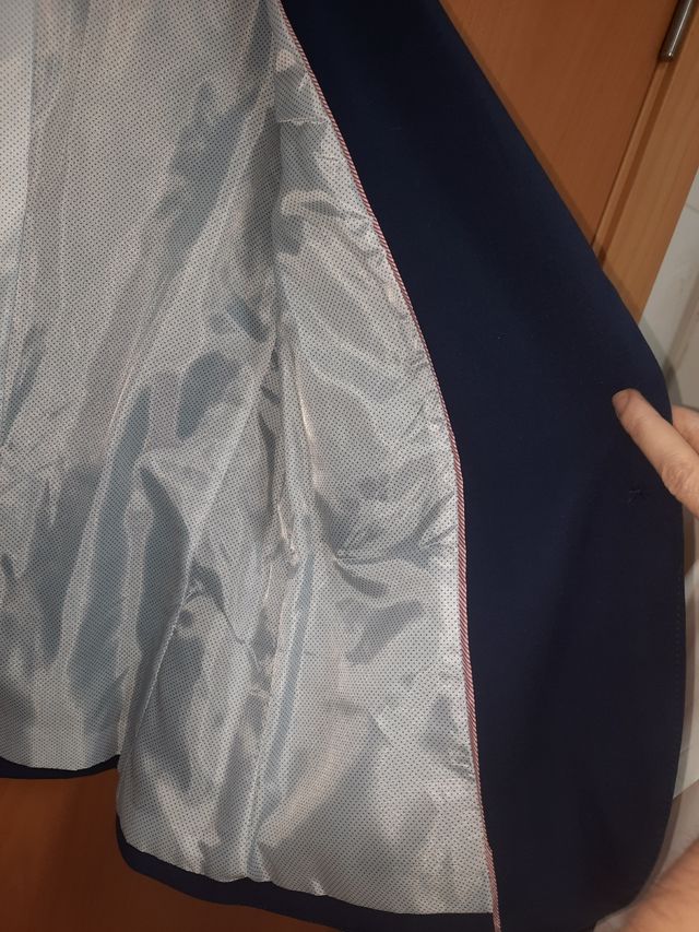 americana stradivarius azul marino a estrenar