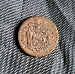 Una peseta de 1944 autentica