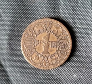 Una peseta de 1944 autentica