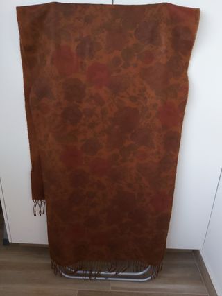 Pasmina o bufanda marrón de 2,14 m x 68 cm
