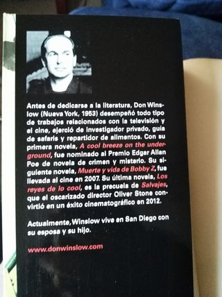 Libro "El Poder del Perro" (Don Winslow)
