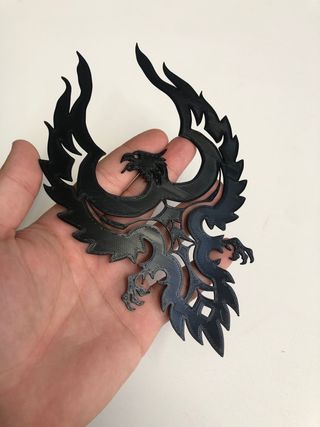 Adorno Ave Fénix Phoenix 3D