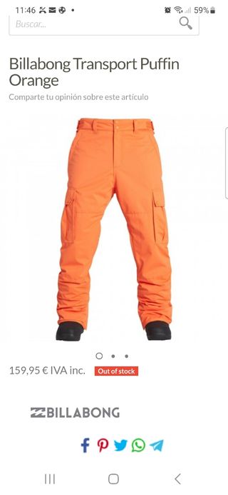 pantalon esqui snow