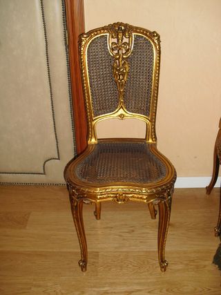 JUEGO DE SILLAS ESTILO LUIS XVI