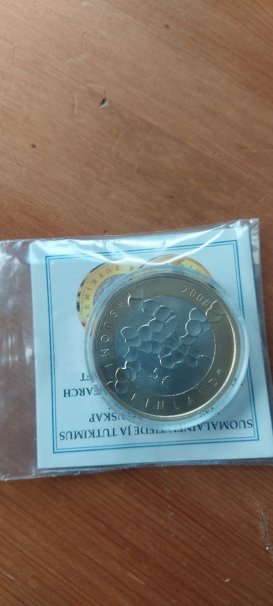 Moneda de 5 euros de Finlandia 2008