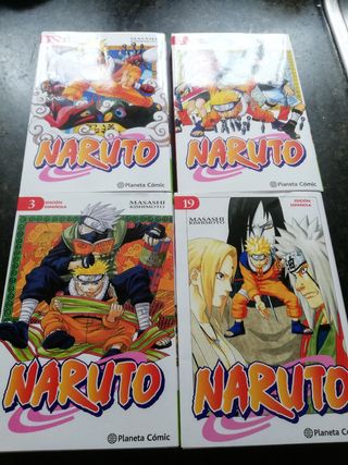 Cómic manga Naruto 4 unidades