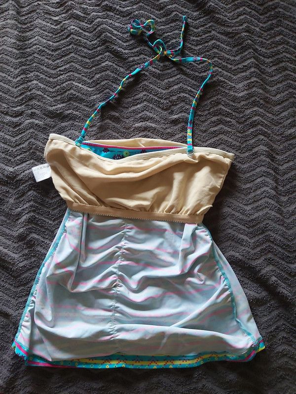 3 peças-Top tanquini/tankini, biquini/bikini 42/44