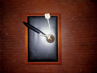 conjunto pluma y sello