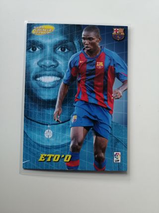 CROMO MEGACRACKS 2004 2005 BARCELONA Nº 499 ETO'O