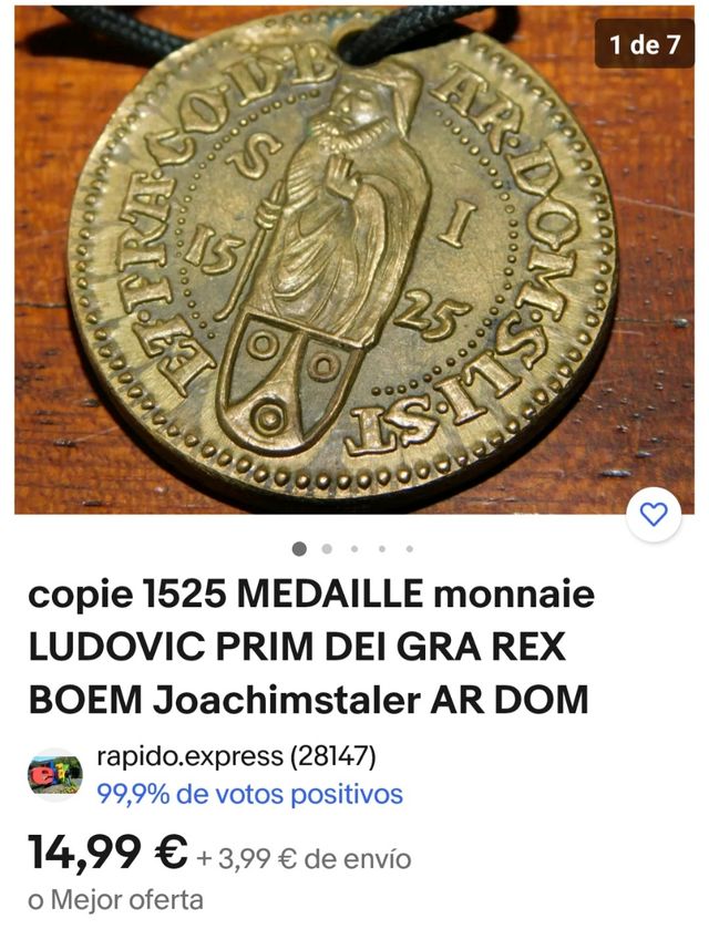 Reproducción moneda Ludovico