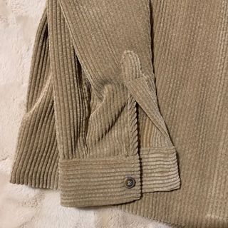 Camisa pana beige Zara talla S oversize