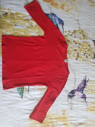 Calvin Klein Jeans t-shirt maniche 3/4 ,rosso