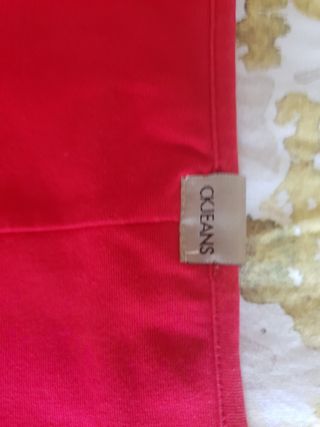 Calvin Klein Jeans t-shirt maniche 3/4 ,rosso