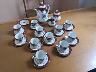 Servizio da caffè 12 pz in porcellana 