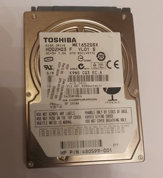 hd sata 160gb toshiba 2.5"