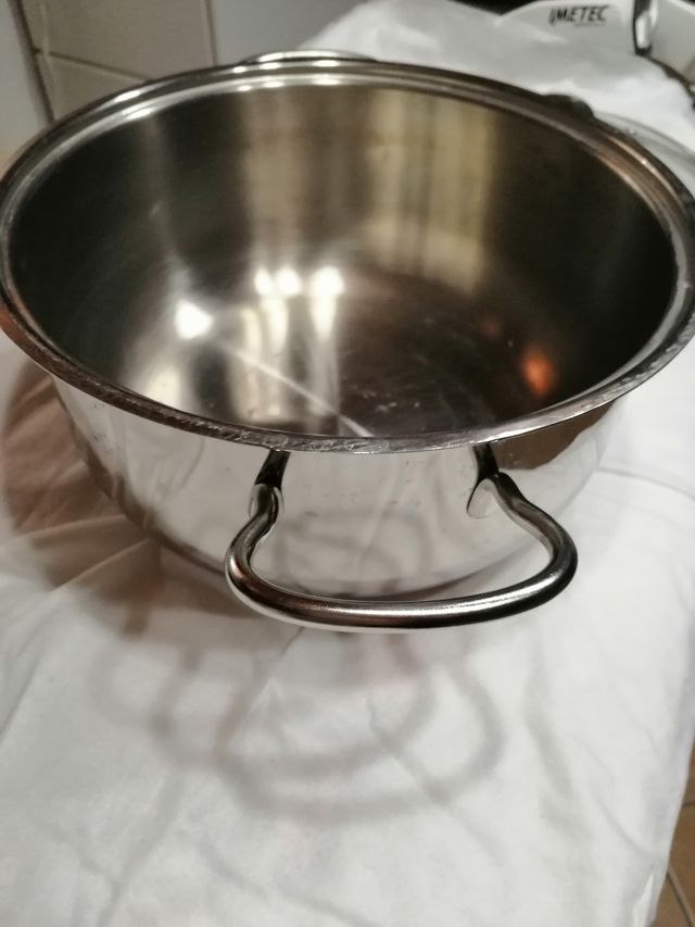 casseruola acciaio cm 26 con coperchio vetro