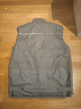 chaleco multibolsillo gris talla XL